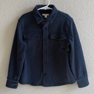 Crewcuts Navy Button-Up Knit Shirt